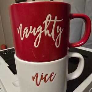 Peppermint & Pine Naughty Nice Mug Cup Coffee Hot Cocoa